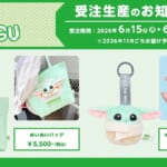 アイアップ「スター・ウォーズ」ぬいぬいバッグ／ぬいコロンキーホルダー「グローグー」