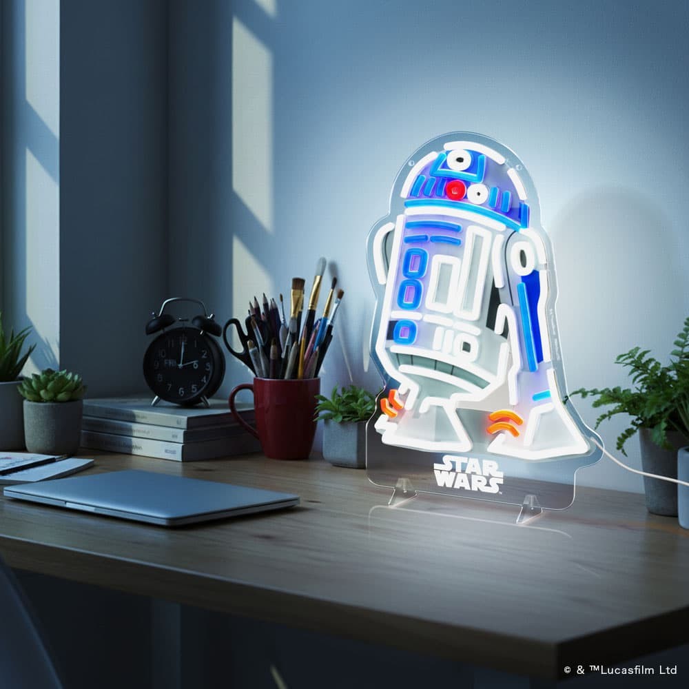 LEDネオンライト（R2-D2）夜