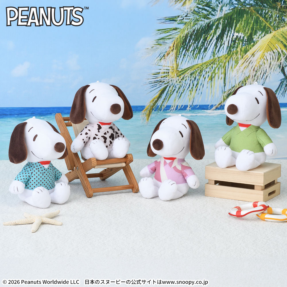 SNOOPY　ぬいぐるみ　アイスフレーバーシャツ