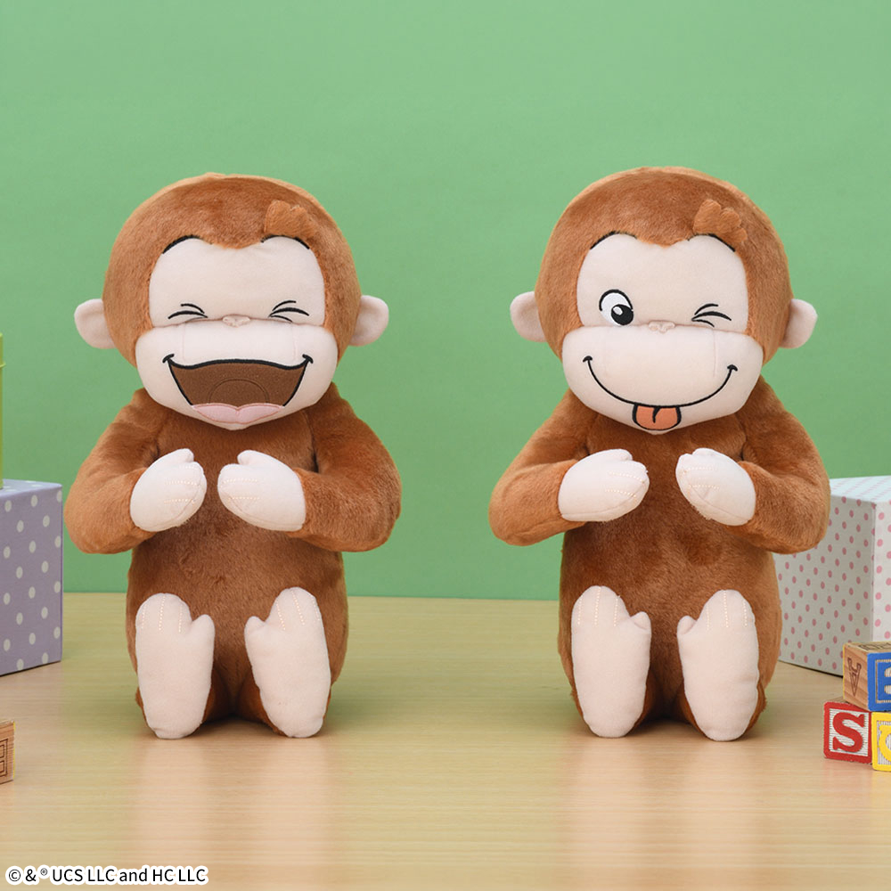 おさるのジョージ Lぬいぐるみ いろいろポーズVer.2