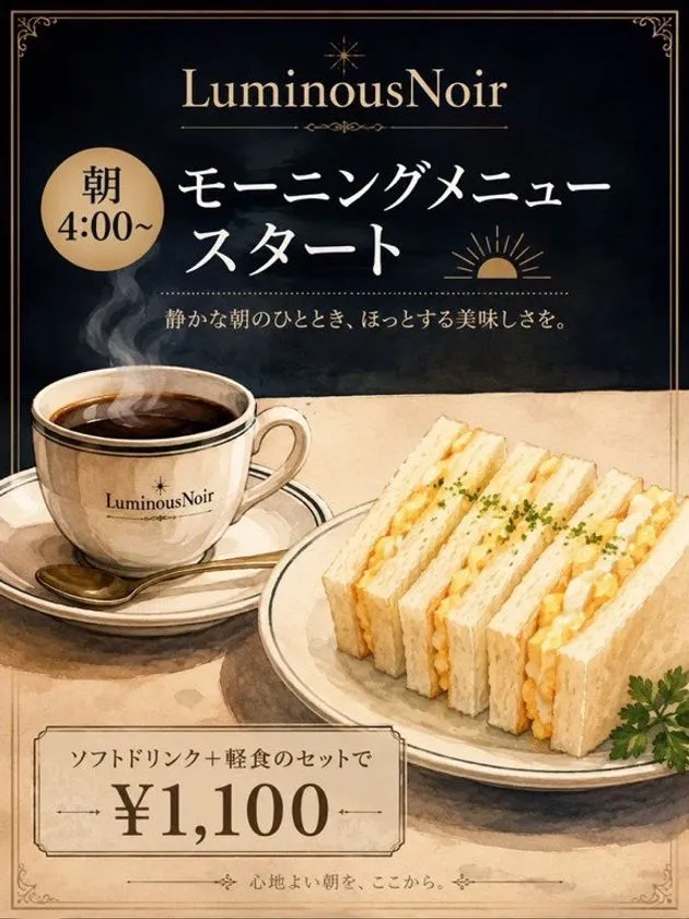 モーニングメニュー