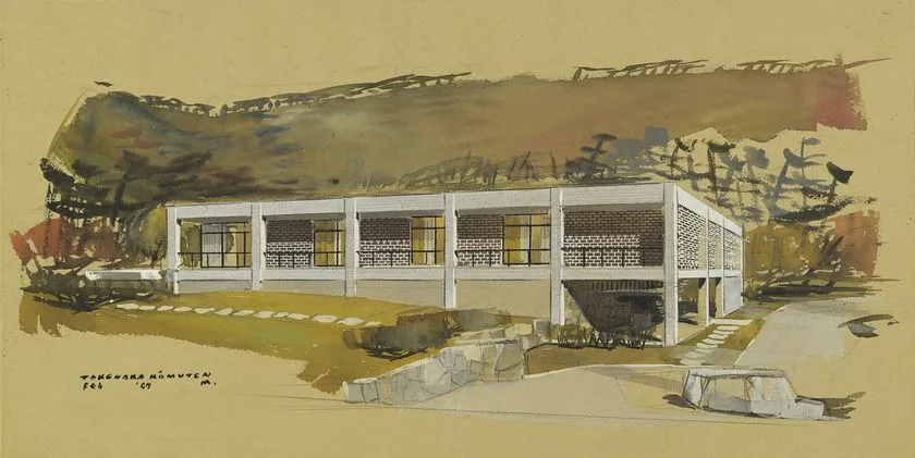 「堂本美術館完成予想図」戦後 京都府立堂本印象美術館蔵