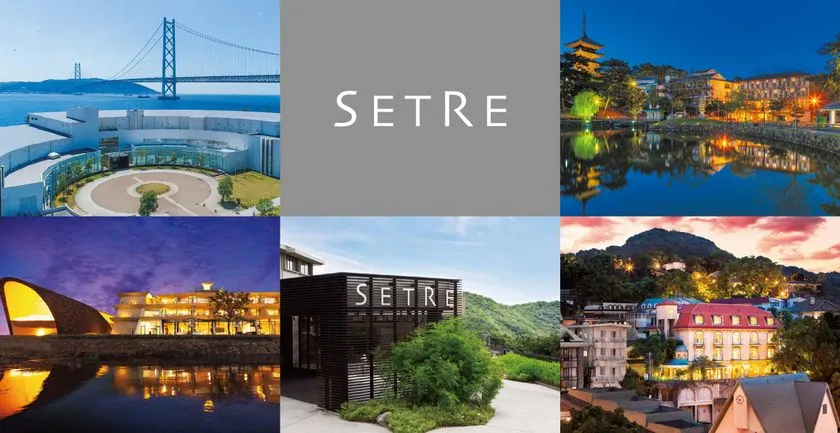 SETREと地域の景観を示すセトレグループ