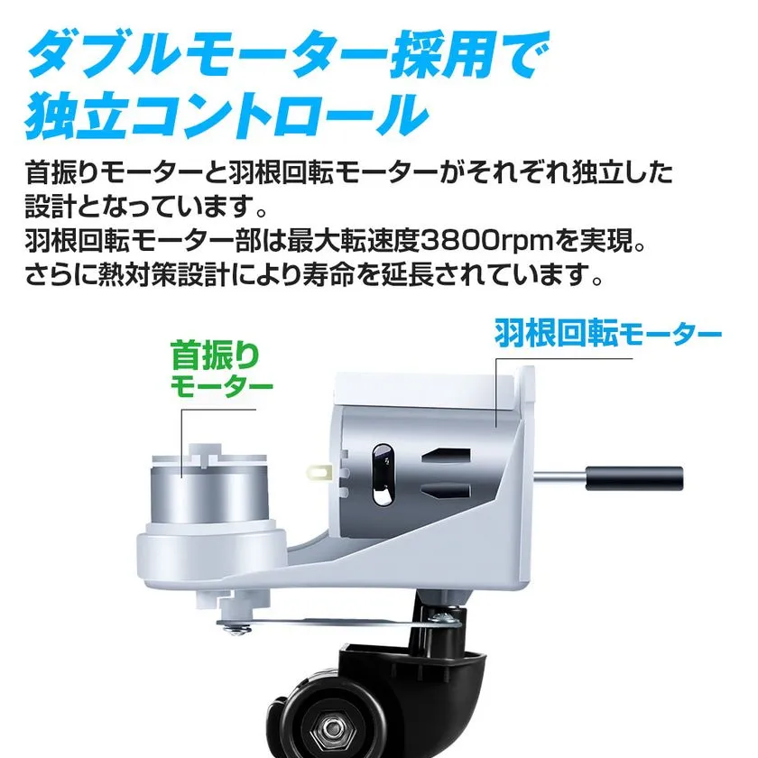 MAXWIN K-FAN10 ダブルモーター採用・独立コント