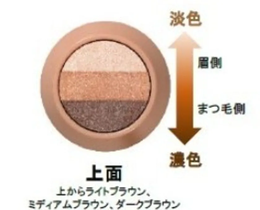 3色構造と塗布方向の断面図