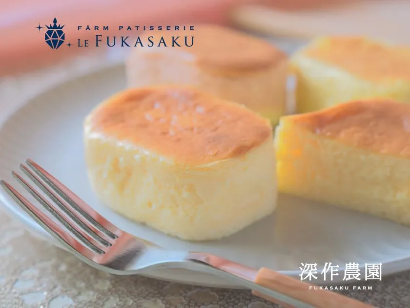 ふわとろ系チーズケーキの皿盛り