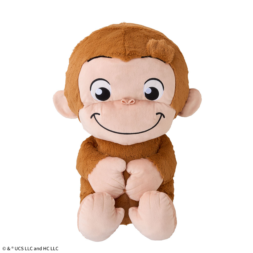 おさるのジョージ ぽってりグランデぬいぐるみ おすわり