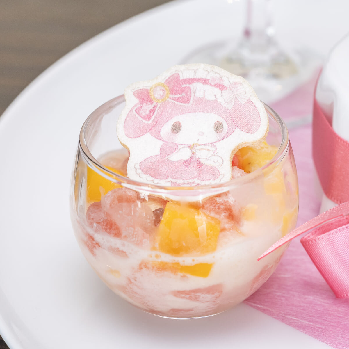 ナタデココとトロピカルフルーツのフルーツポンチ