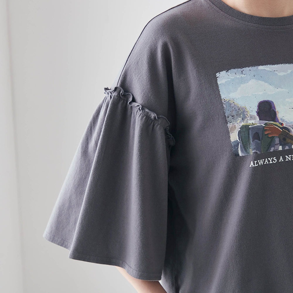 袖フレアTシャツ 「トイ・ストーリー」　袖デザイン