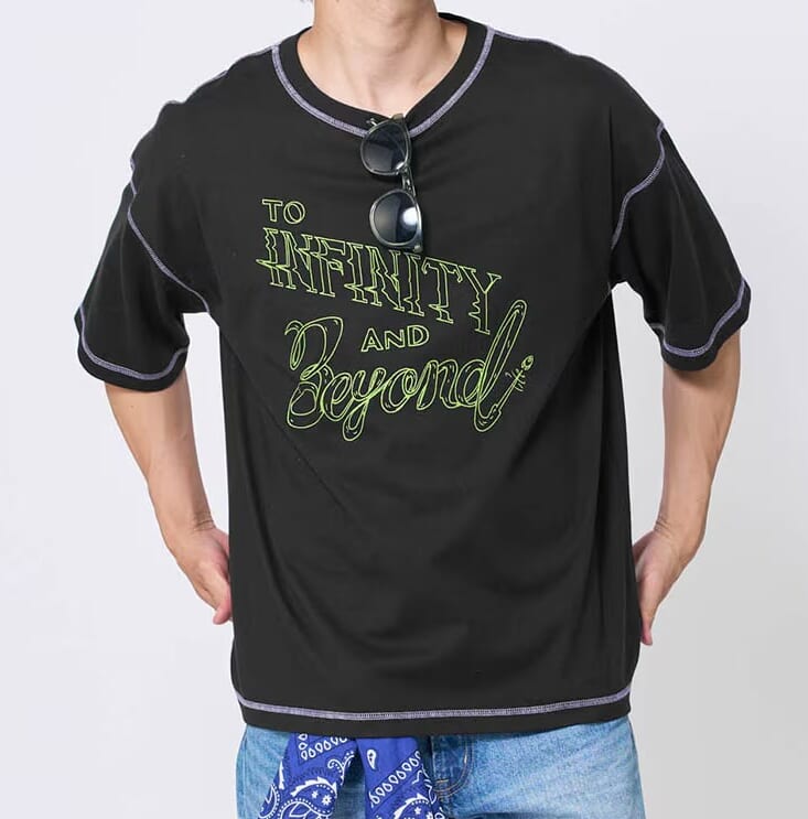 配色ステッチプリントTシャツ 「トイ・ストーリー」 バズ