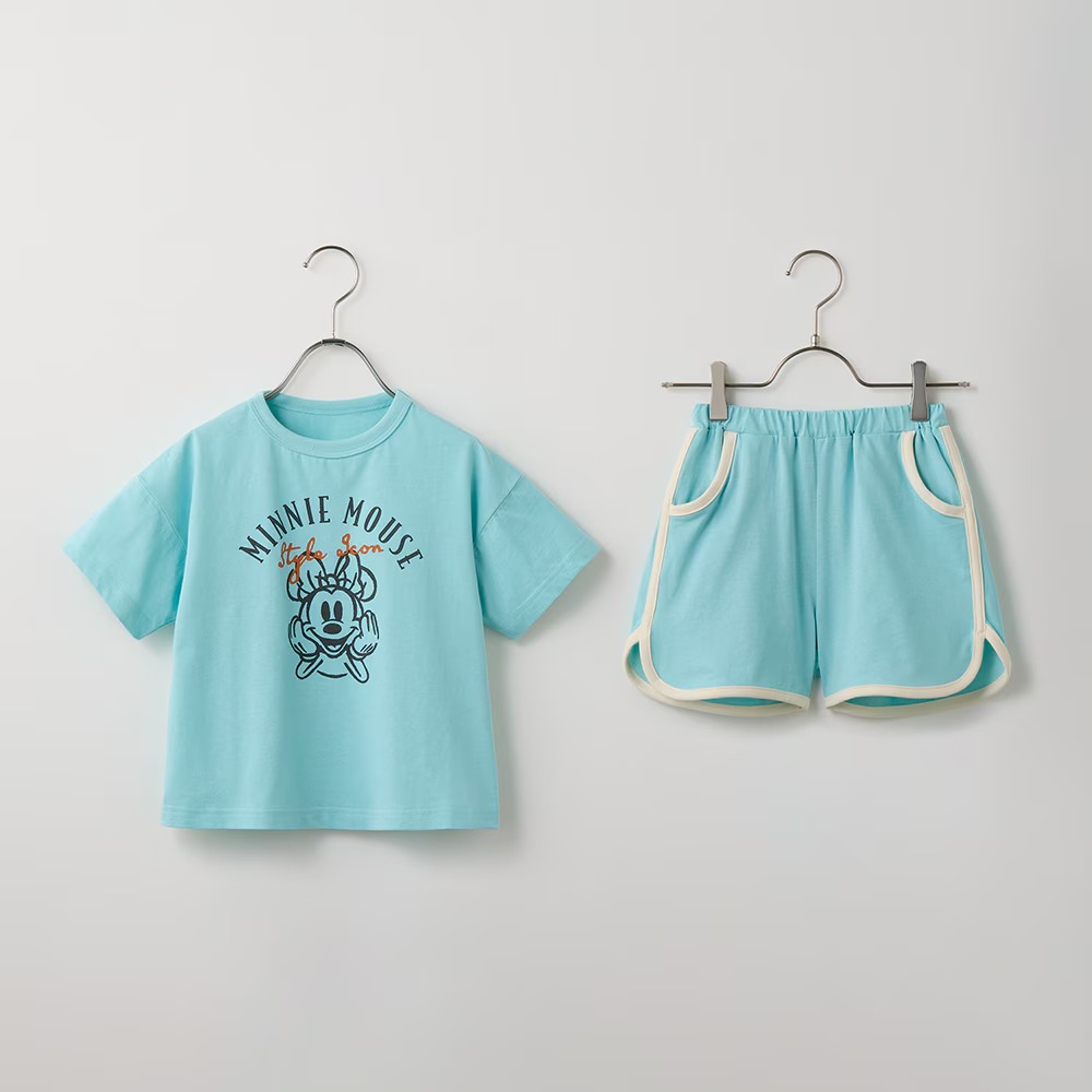 身生地綿100%の接触冷感半袖パジャマ ミニー