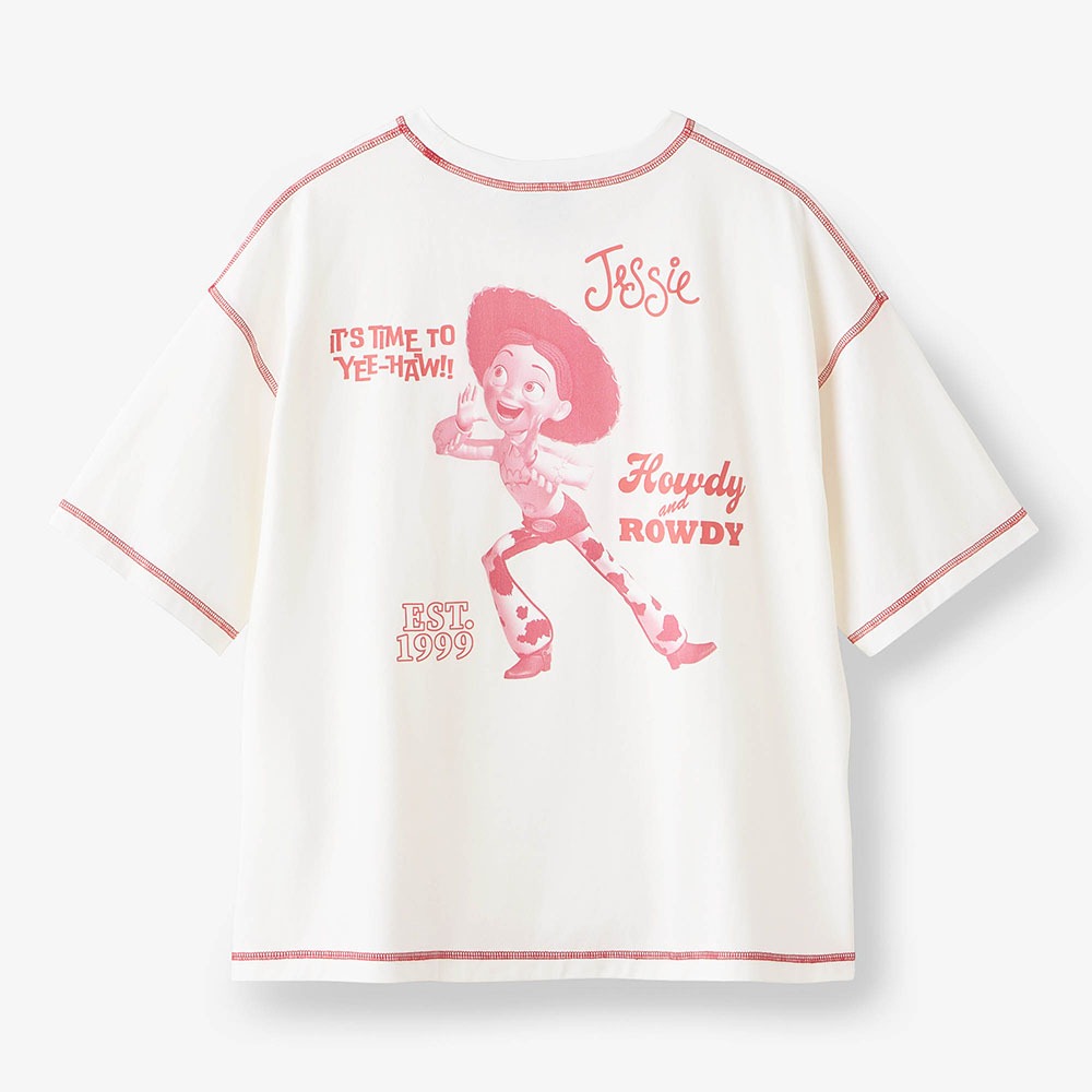 配色ステッチプリントTシャツ 「トイ・ストーリー」 ジェシー バックスタイル