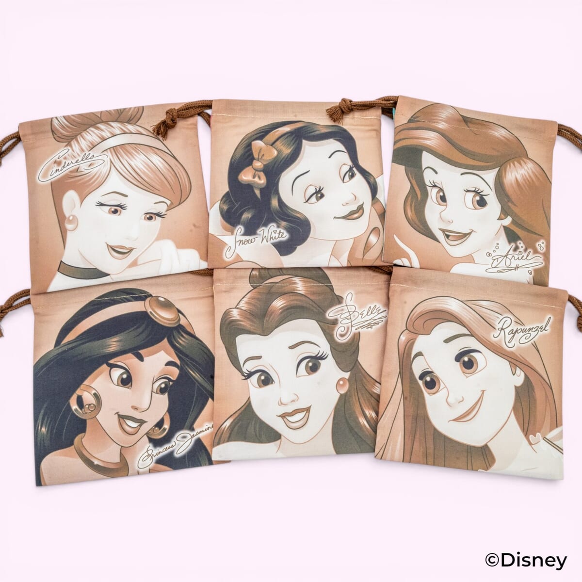 ブラインド ランチ巾着M　ディズニープリンセス　全6種