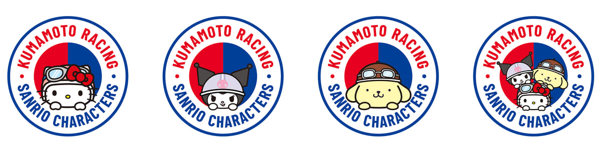 SANRIO CHARACTERS × Honda Kumamoto Racingロゴ