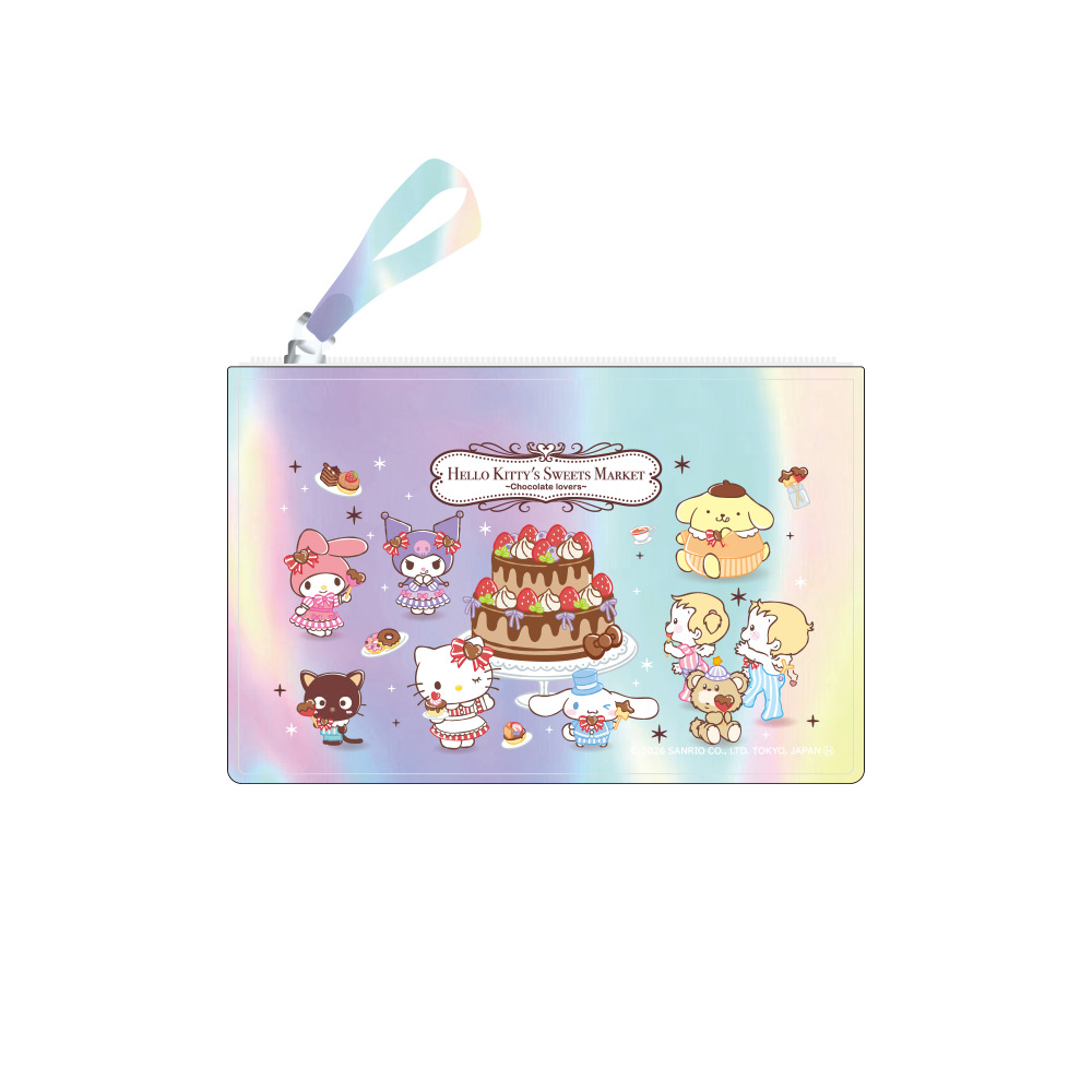 PVCポーチ ケーキ　サンリオキャラクターズ