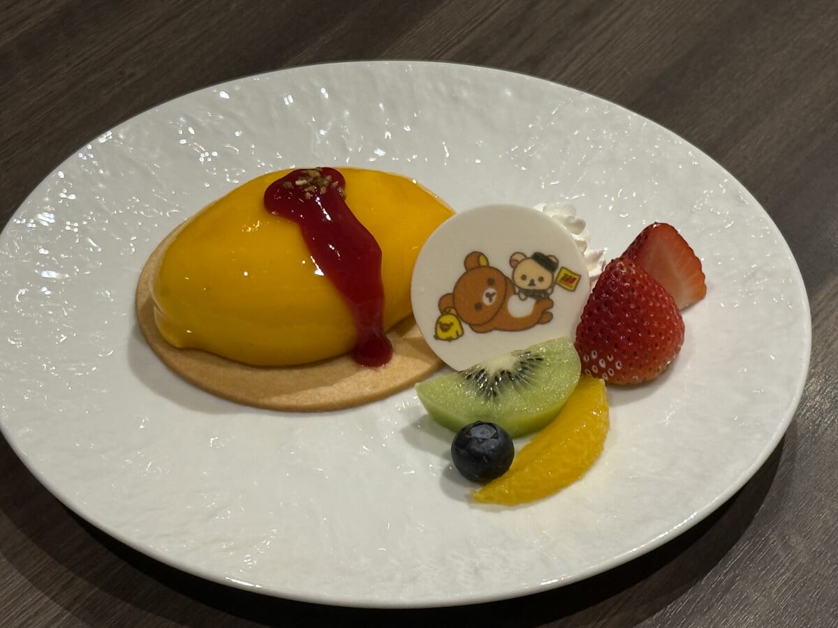 ツアー限定リラックマオリジナルデザート