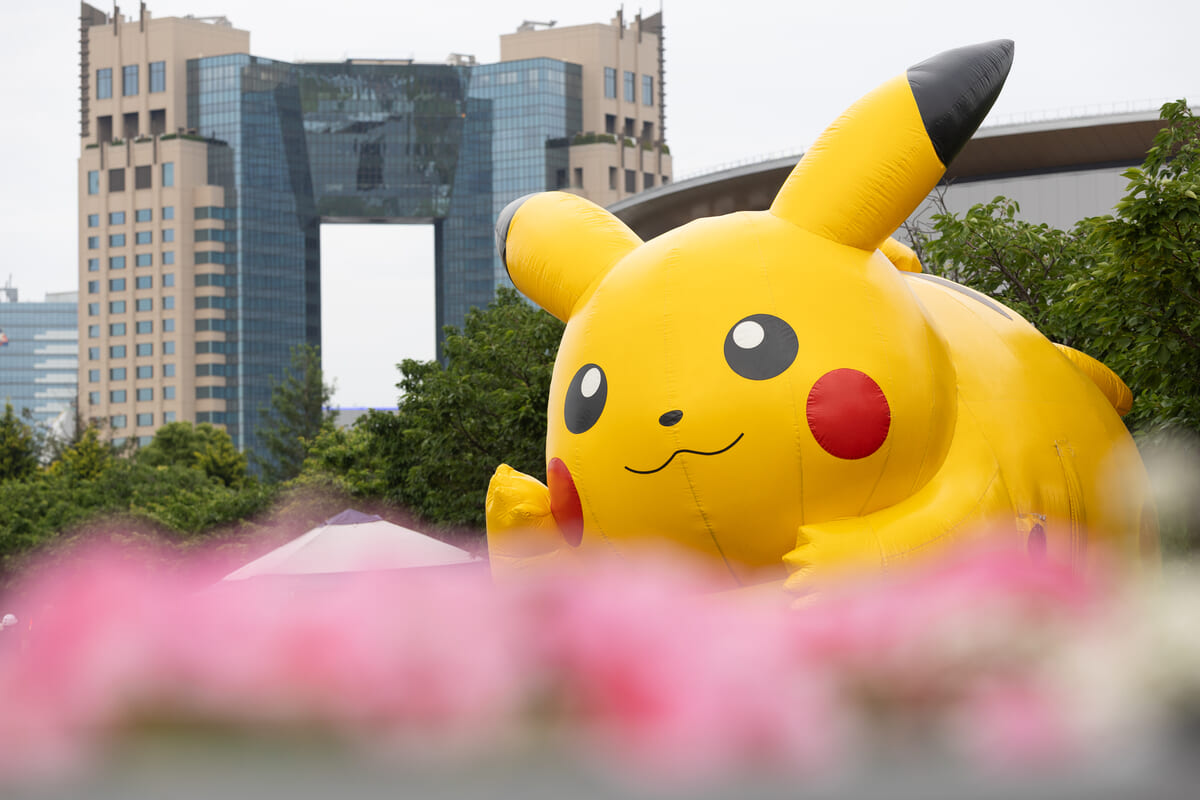 「ピカチュウ」の巨大バルーン