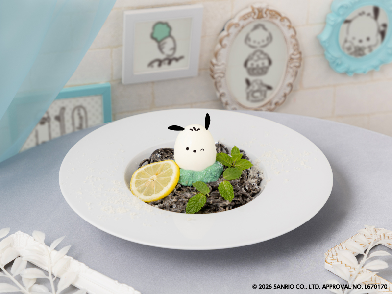 ポチャッコのきのこクリームパスタ