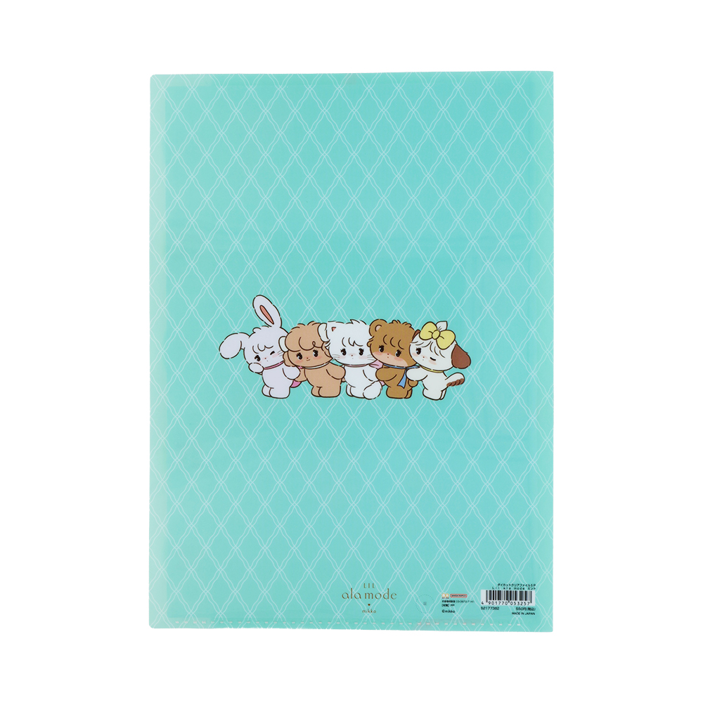 ダイカットクリアファイル5P ミント(裏)