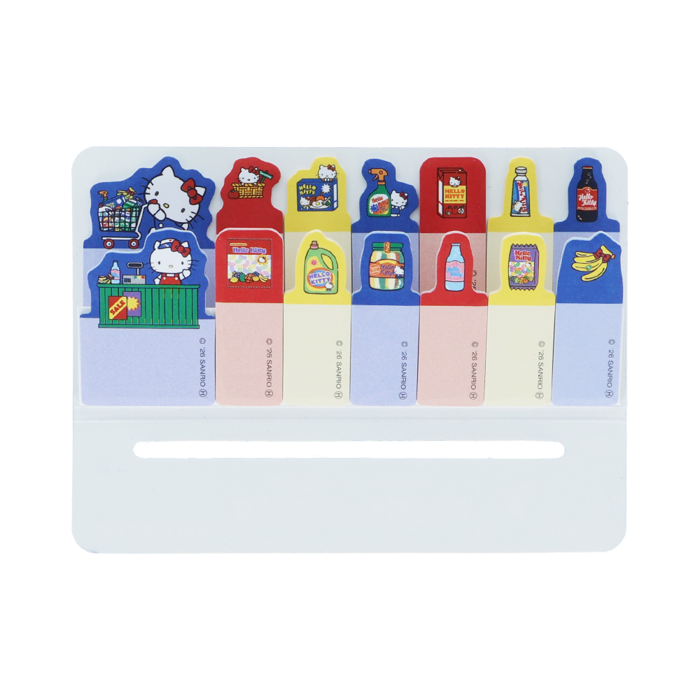 ダイカット付箋スリム　ハローキティ　ブルー02