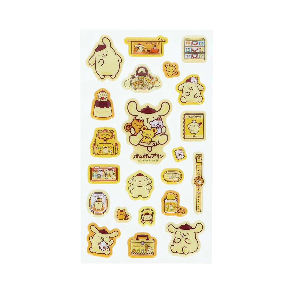 ぷっくりシール　ポムポムプリン　いっぱい02