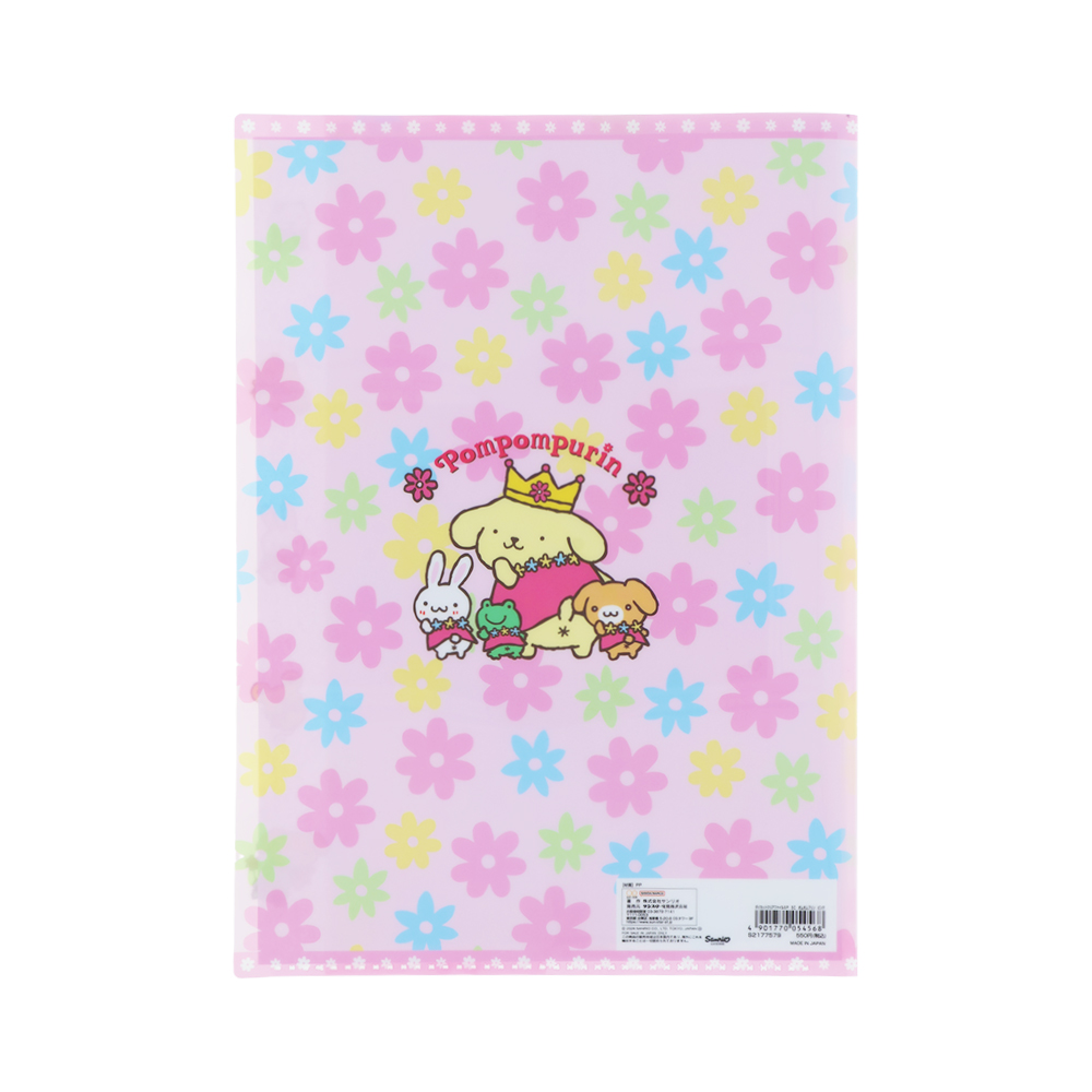 ダイカットクリアファイル5P　ポムポムプリン　ピンク02