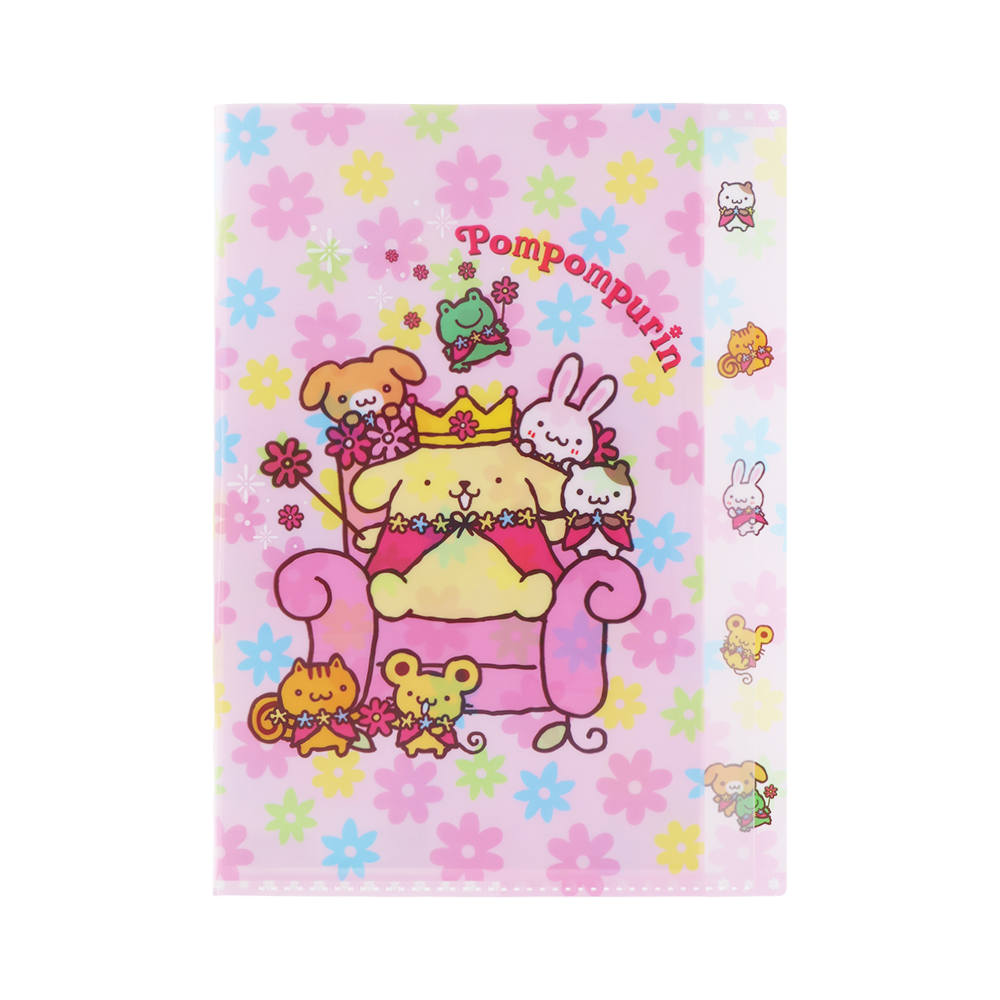 ダイカットクリアファイル5P　ポムポムプリン　ピンク
