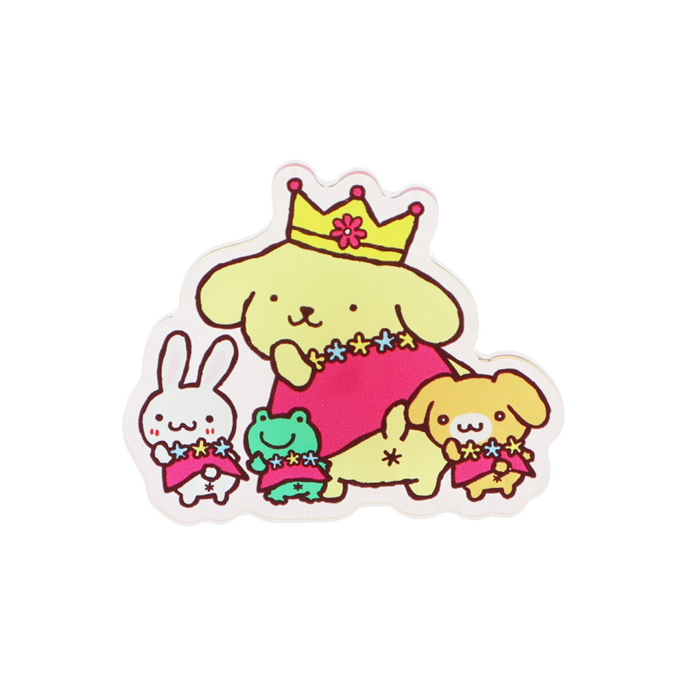 アクリルクリップ　ポムポムプリン　ピンク02