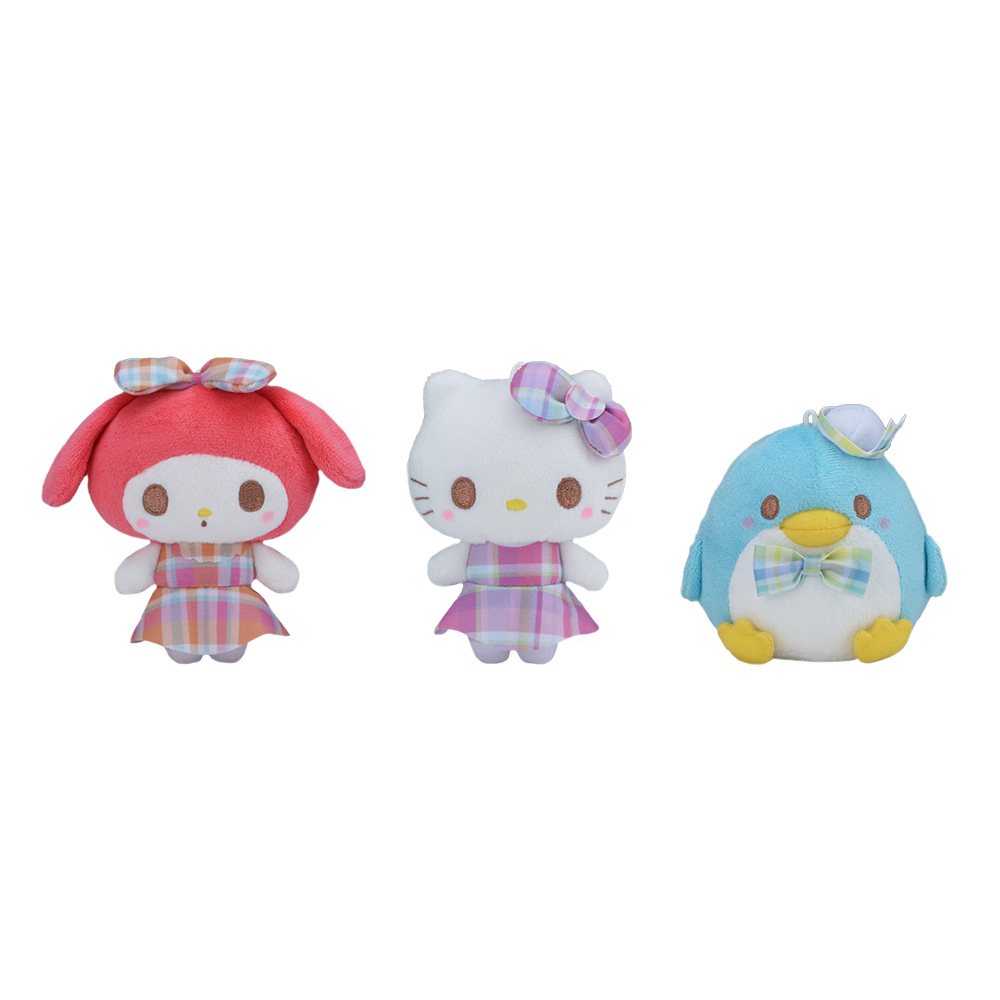 ゆるかわ　サンリオキャラクターズ　マスコット　サマーチェック