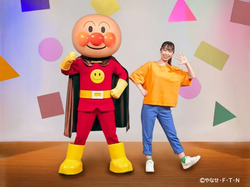 アンパンマンとのステージ風フォト