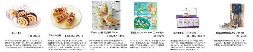 北海道銘菓とお土産菓子