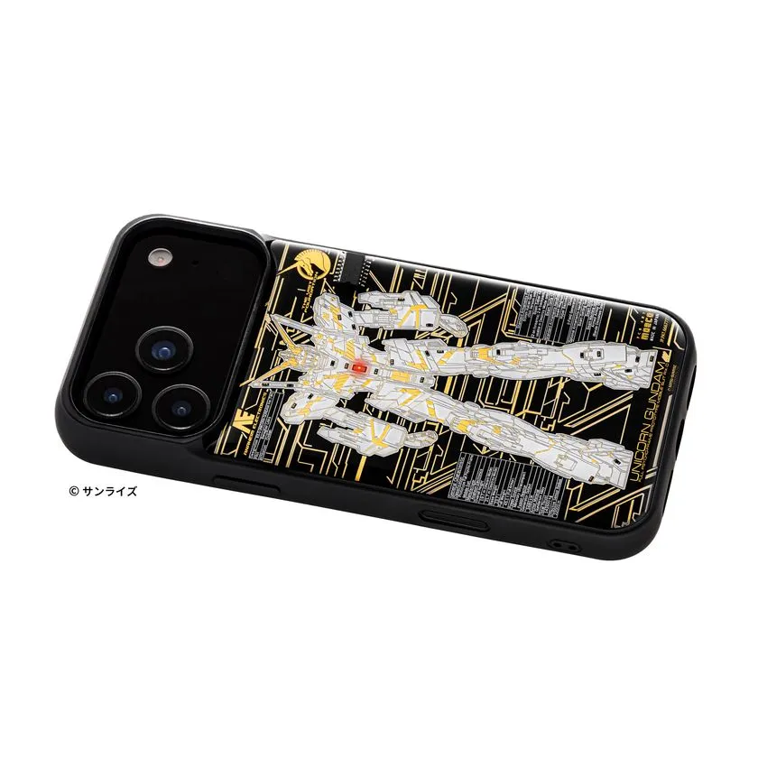 FLASH 基板アートiPhoneケース ユニコーンガンダムVer.TWC 斜め側面