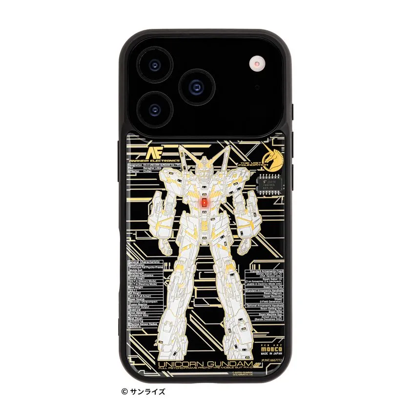 FLASH 基板アートiPhoneケース ユニコーンガンダムVer.TWC 正面カット