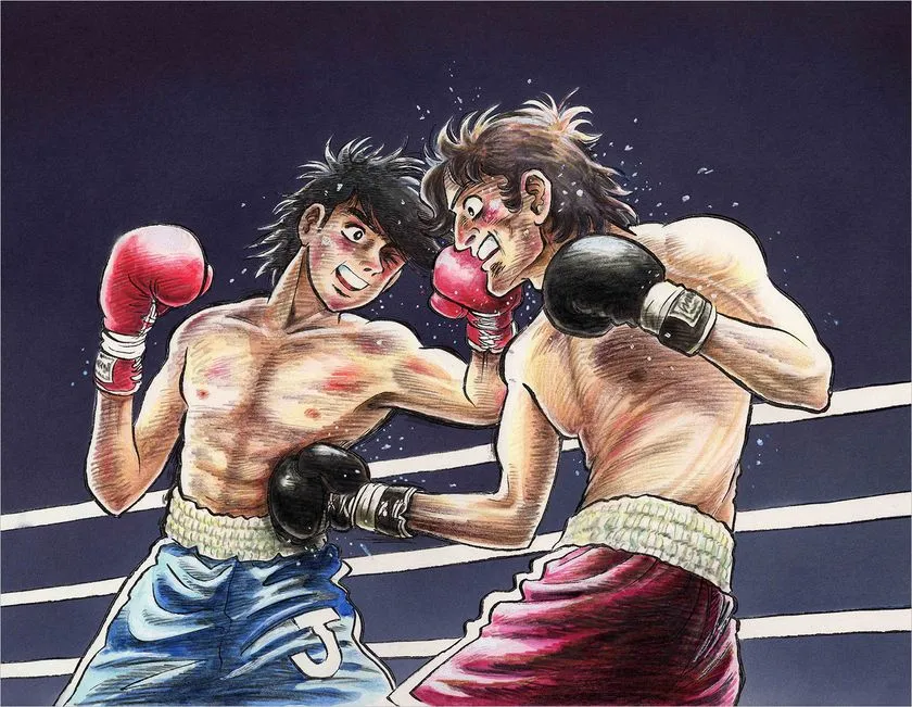 矢吹丈と力石徹のリング対決
