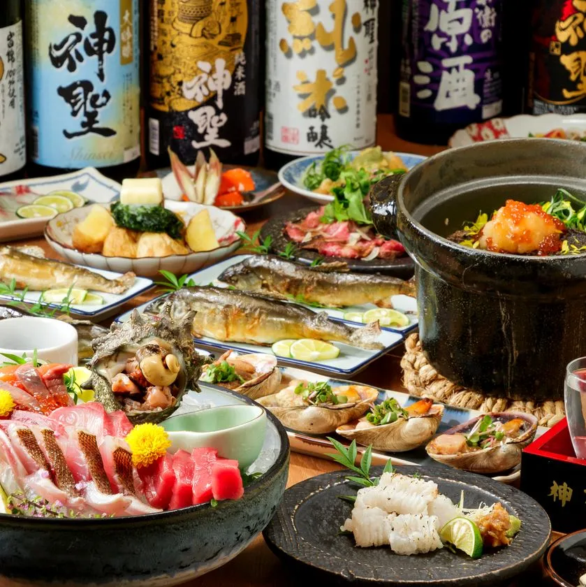 牡蠣 鱧 湯葉と神聖