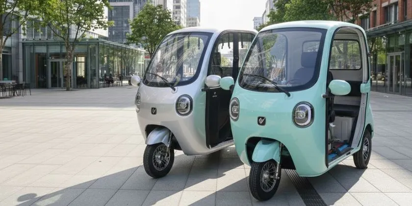白とミントグリーンの車体カラー