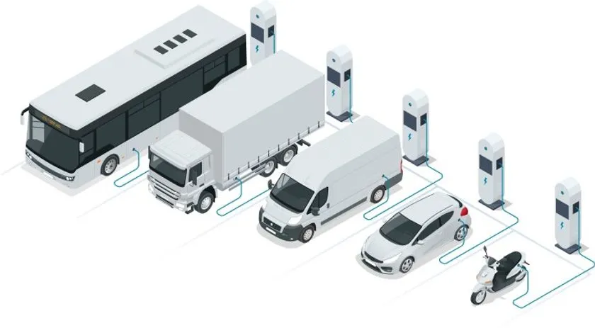 商用EVフリートの充電最適化イメージ