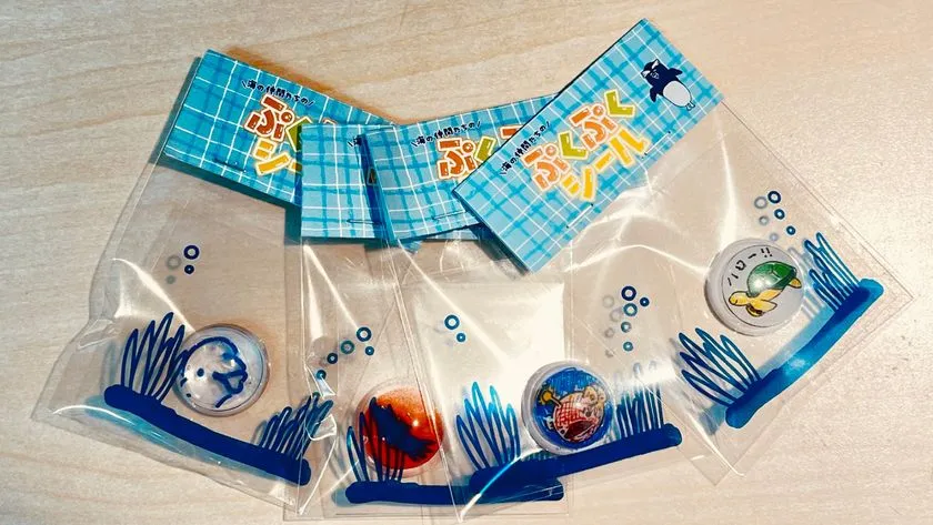 海の仲間たちのぷくぷくシール作品