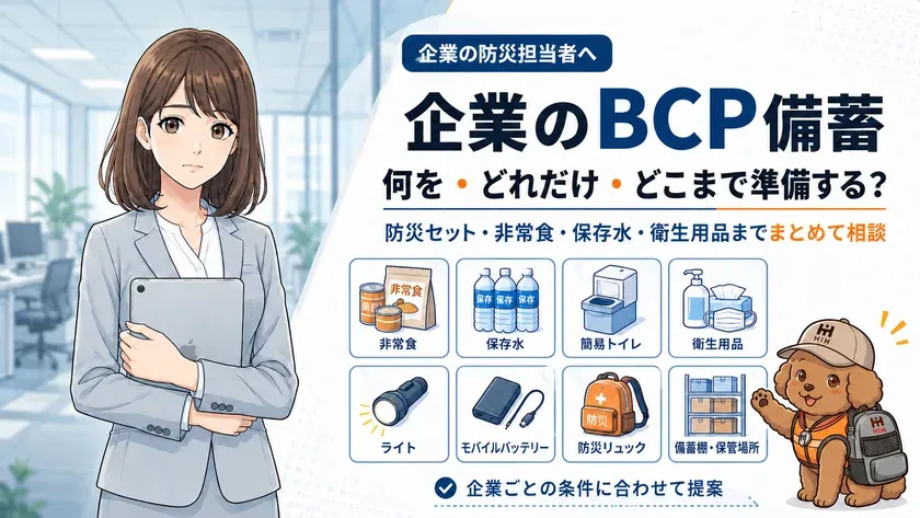 企業向けBCP備蓄の対象品目