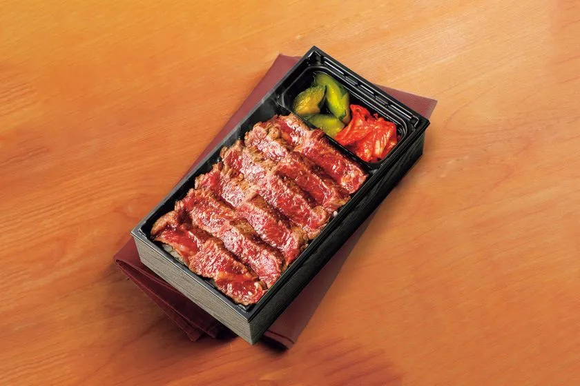 宮崎和牛の赤身肉ステーキ弁当