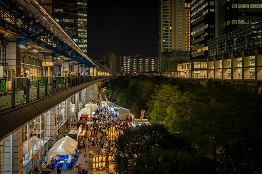 大江戸ビール祭り 品川インターシティ 夜景会場