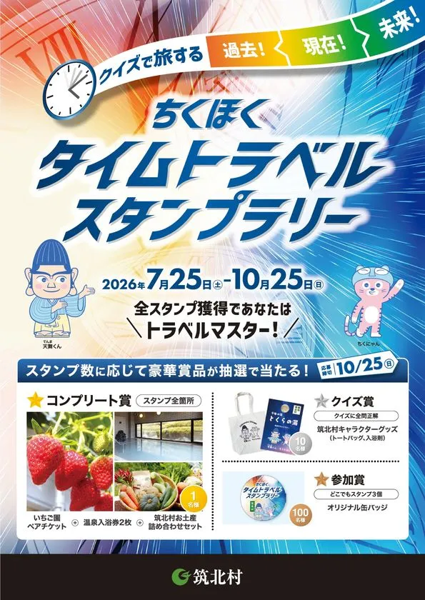 開催概要と賞品を示す表面チラシ