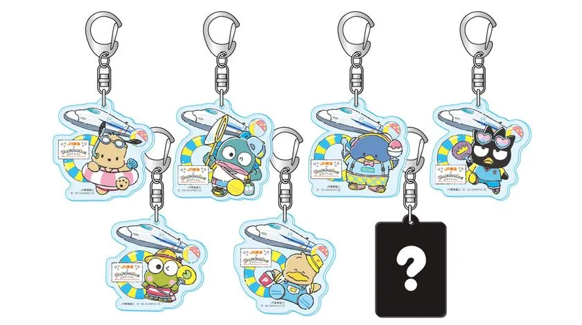 はぴだんぶい アクリル製キーホルダー風アイテム6種