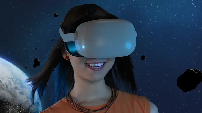 宇宙空間を体験するメテオブラスターVR