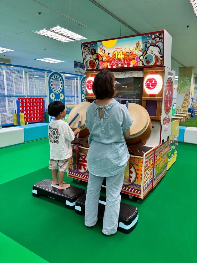 親子で遊ぶ和太鼓ゲーム