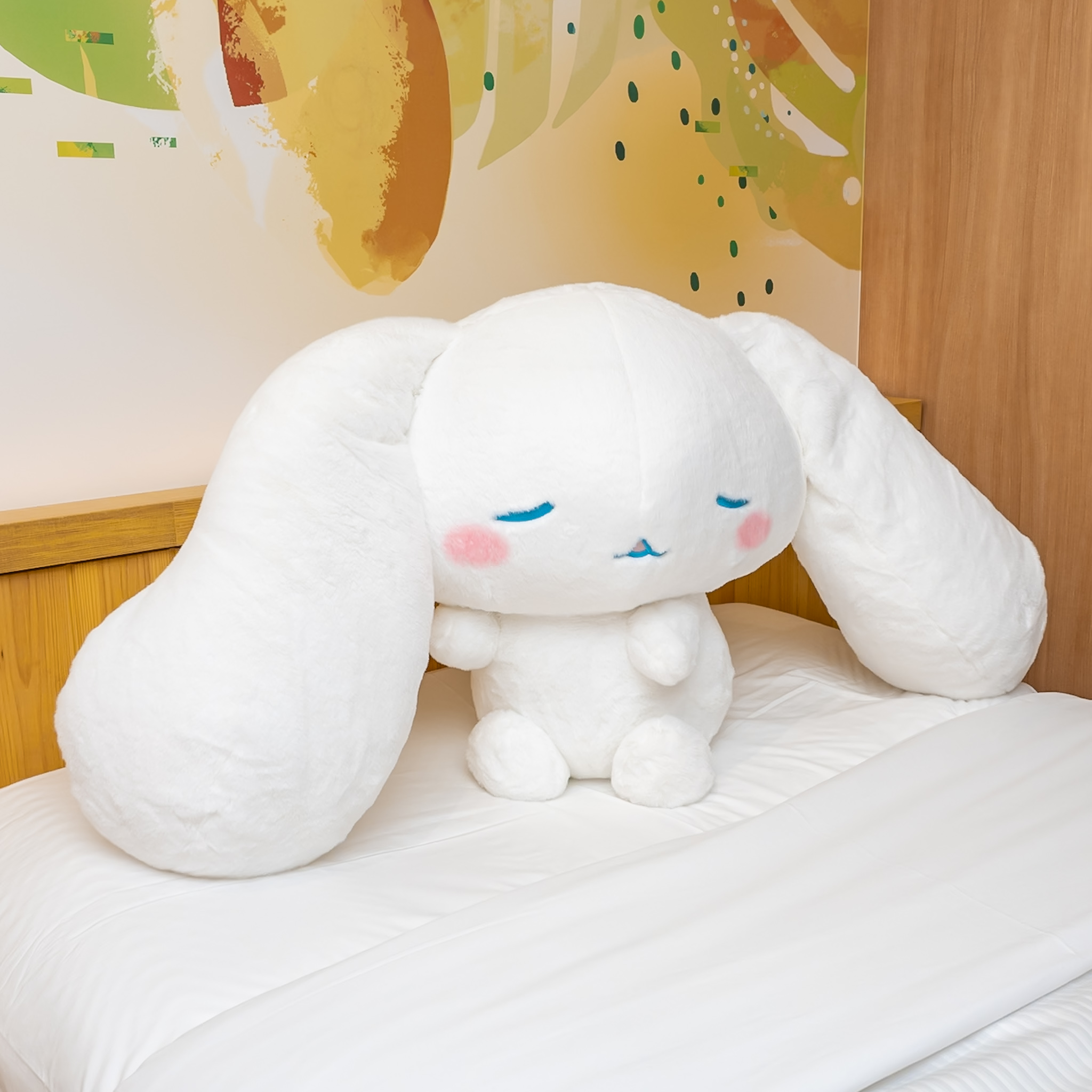 タカラトミーアーツ「サンリオキャラクターズ　With　my　friend！　大きなぬいぐるみ　むにゃむにゃシナモロール」実物