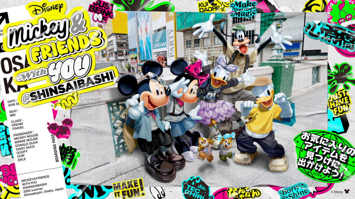 心斎橋PARCO ディズニータイアップキャンペーン「Mickey & FRIENDS with　YOU@SHINSAIBASHI」
