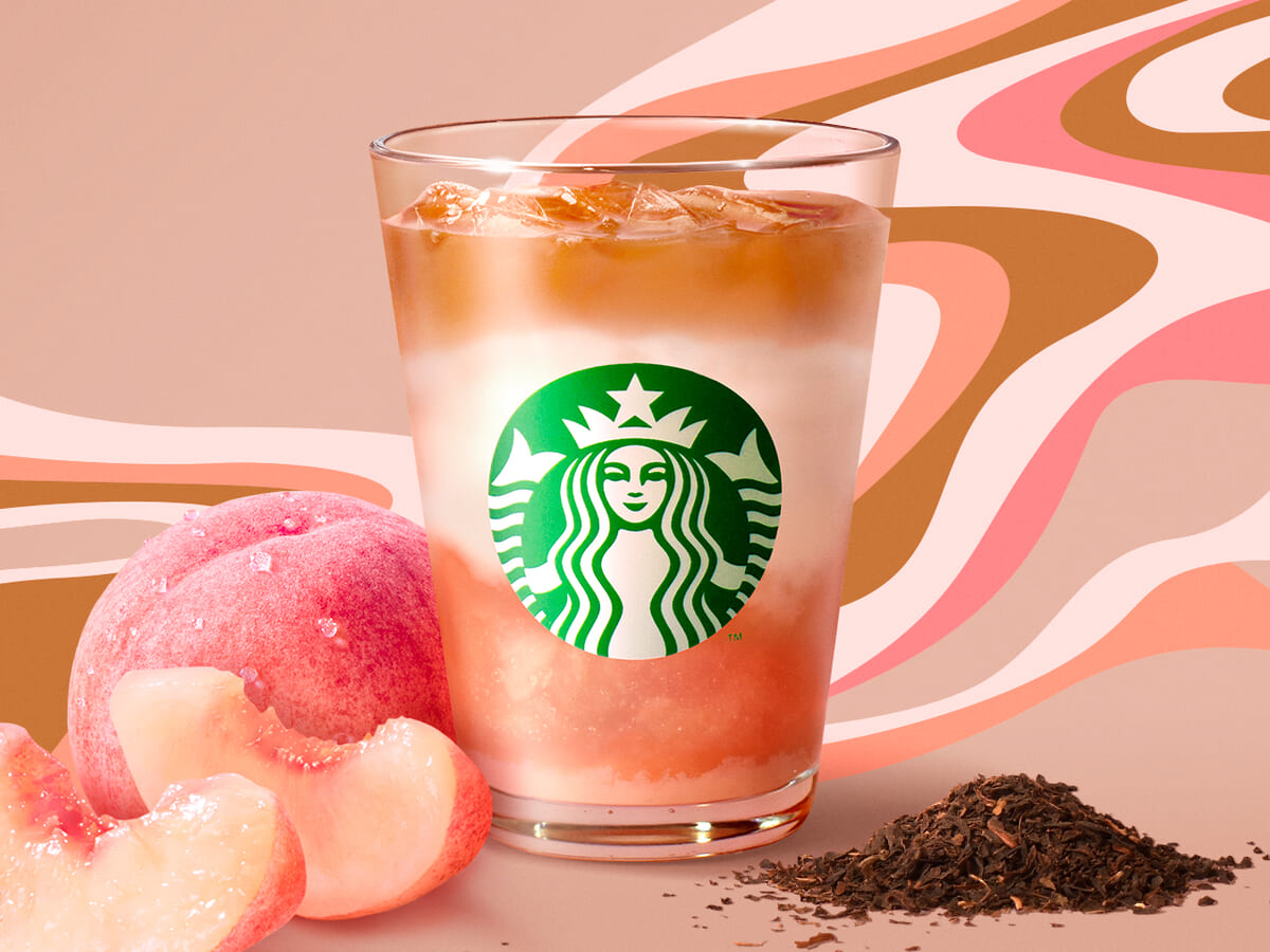 スターバックス「ピーチ クリーミー ティー ラテ」