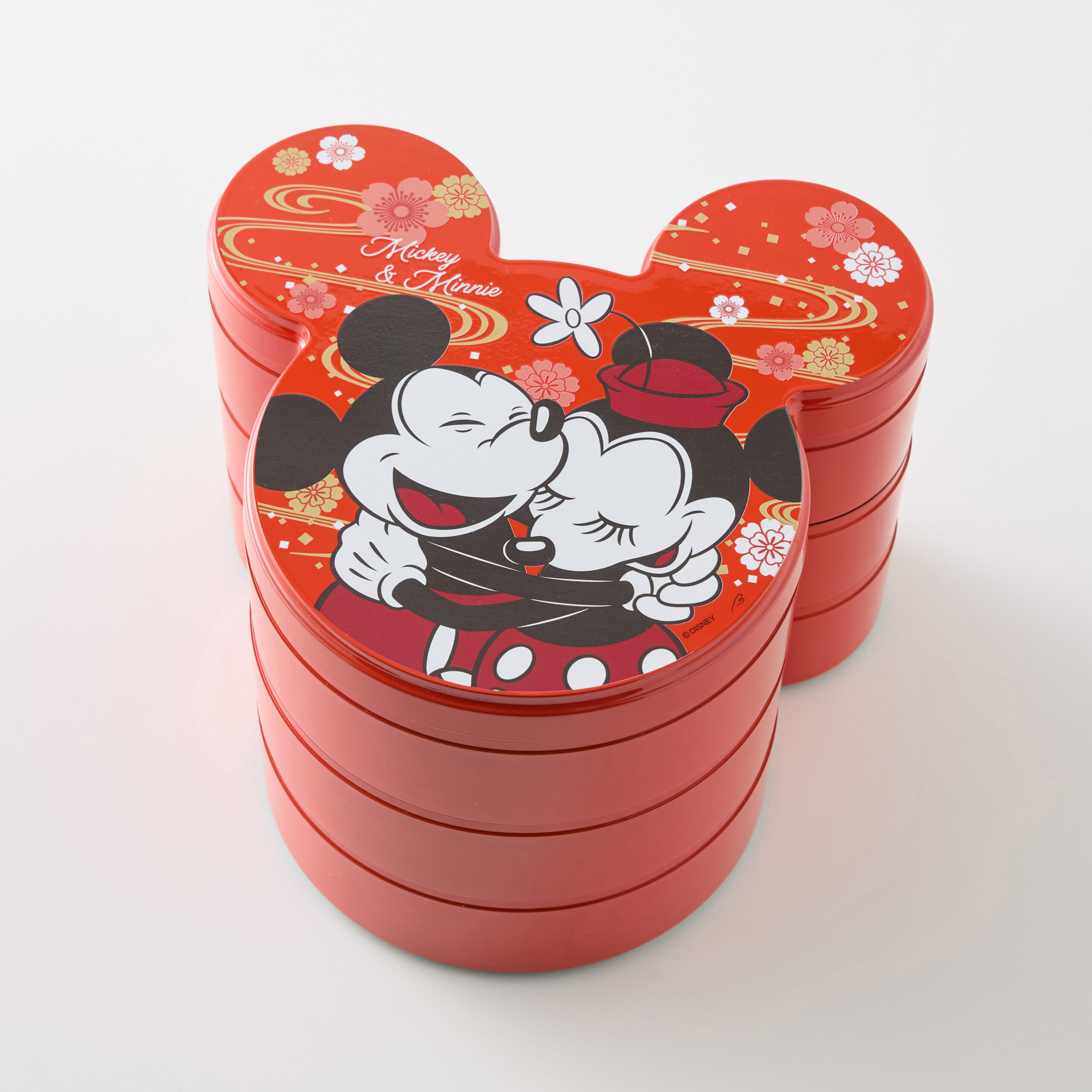 おせち・三段重「ミッキー＆ミニー」　重箱デザイン
