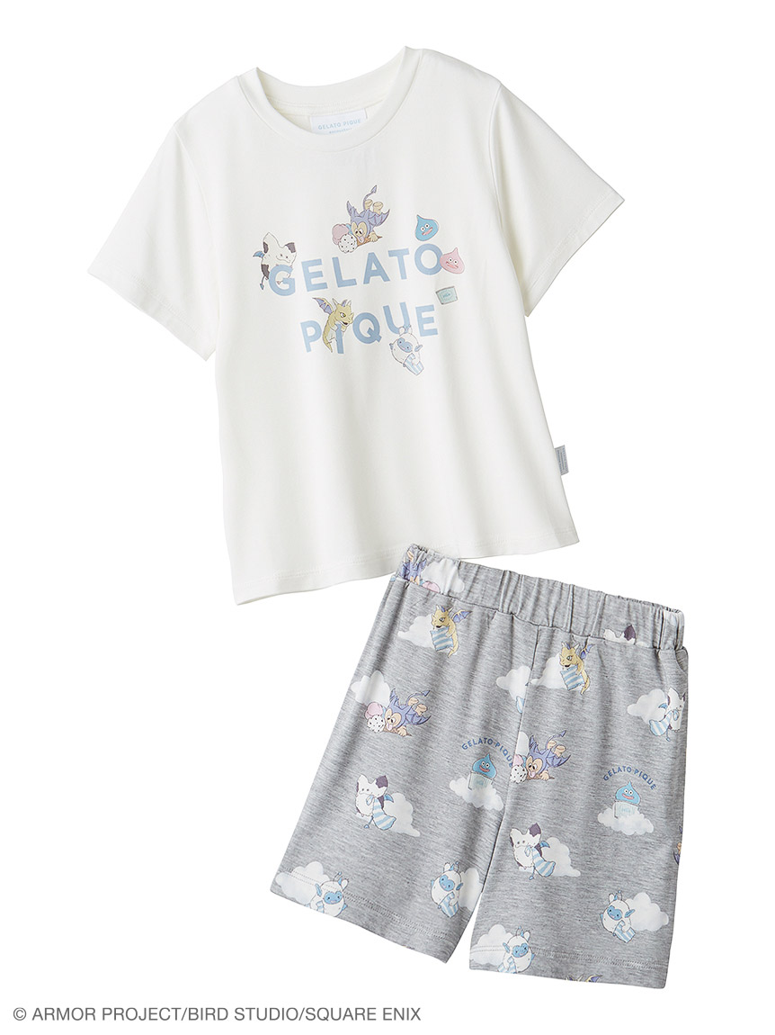 【ドラゴンクエスト】【キッズ】ワンポイントTシャツ&総柄ショートパンツセット